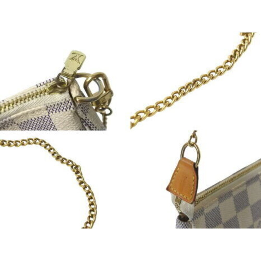 Louis Vuitton Pouch Damier Azur White Leather - Picture 6 of 8